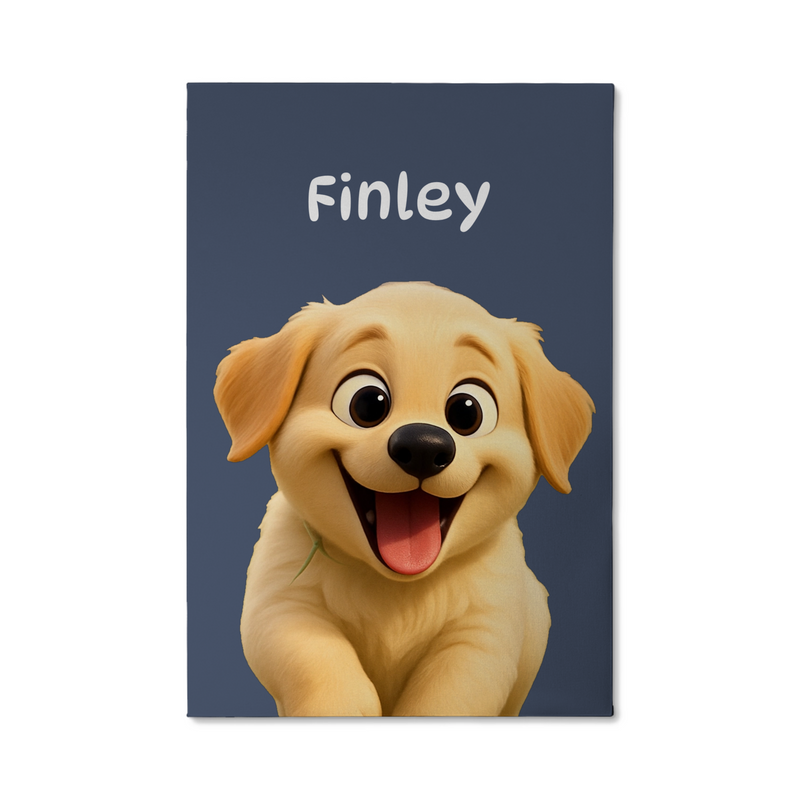 Custom Pet Wrapped Canvas with AI Cartoon Filters | Shopify Product Personalizer