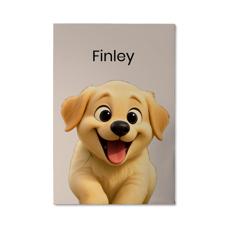 Custom Pet Wrapped Canvas with AI Cartoon Filters | Shopify Product Personalizer