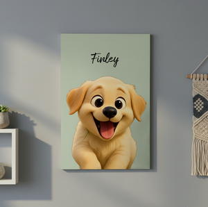 Custom Pet Wrapped Canvas with AI Cartoon Filters | Shopify Product Personalizer