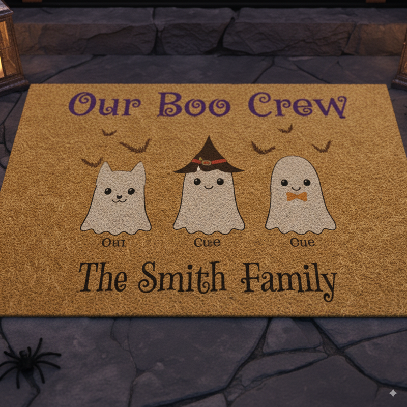 Custom Doormat Our Boo Crew | Shopify Product Personalizer