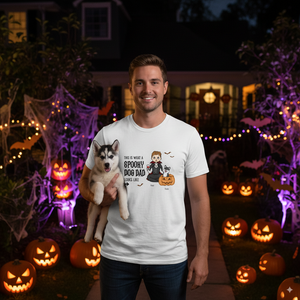Custom Halloween Dad and Dog T-Shirt