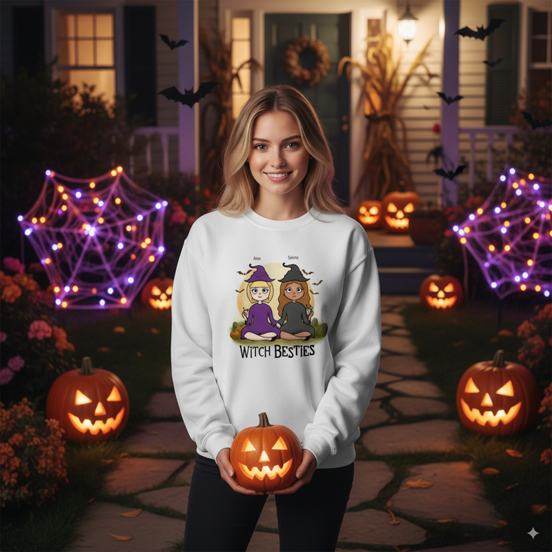 Custom Best Witches Halloween Sweatshirt