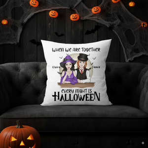 Custom Halloween Couple Pillow