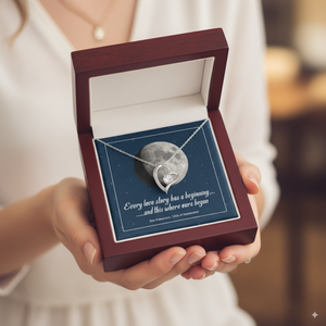 Custom Forever Love Heart Necklace - Moon Phase | Shopify Product Personalizer