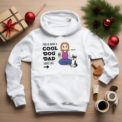 Custom Cool Dog Dad Hoodie