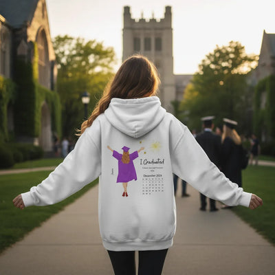 Custom Unisex Pullover Hoodie - Graduation Calendar