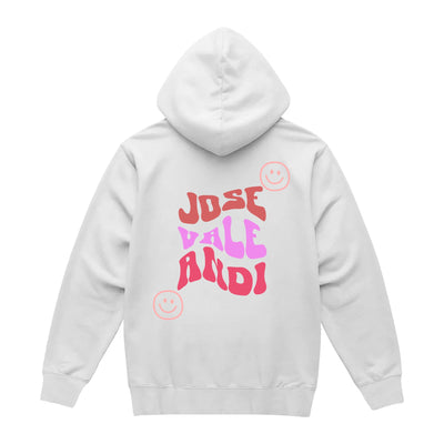 Custom Unisex Hoodie Back Print - Warped Text