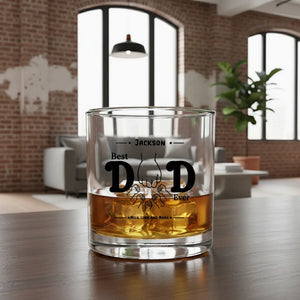 Custom Best Dad Ever Rocks Glass | Shopify Product Personalizer