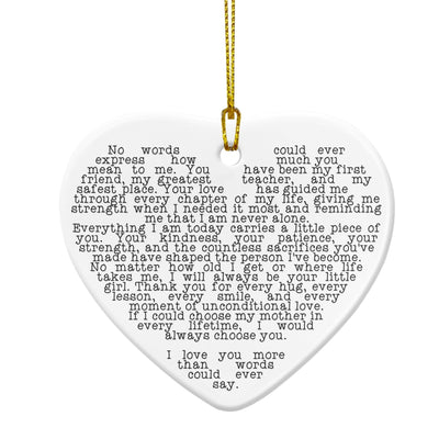 Custom Heart Ceramic Ornament Text To Shape | Shopify Product Personalizer