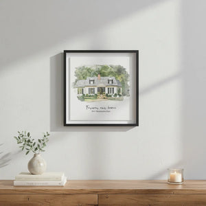 Custom Watercolor Picture Frame