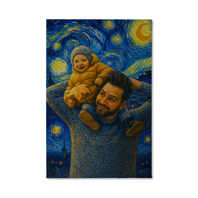 Custom Van Gogh Wrapped Canvas - Meta Filtered Image | Shopify Product Personalizer