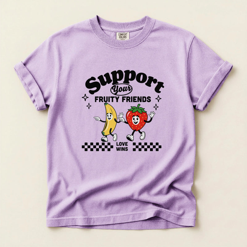 Custom Support Your Fruity Friends T-Shirt | Shopify Product Personalizer