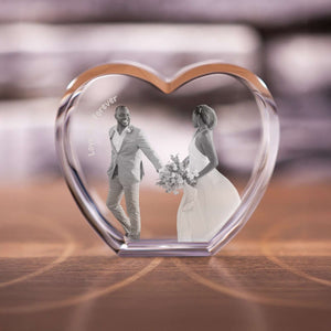Custom Photo 3D Crystal Heart