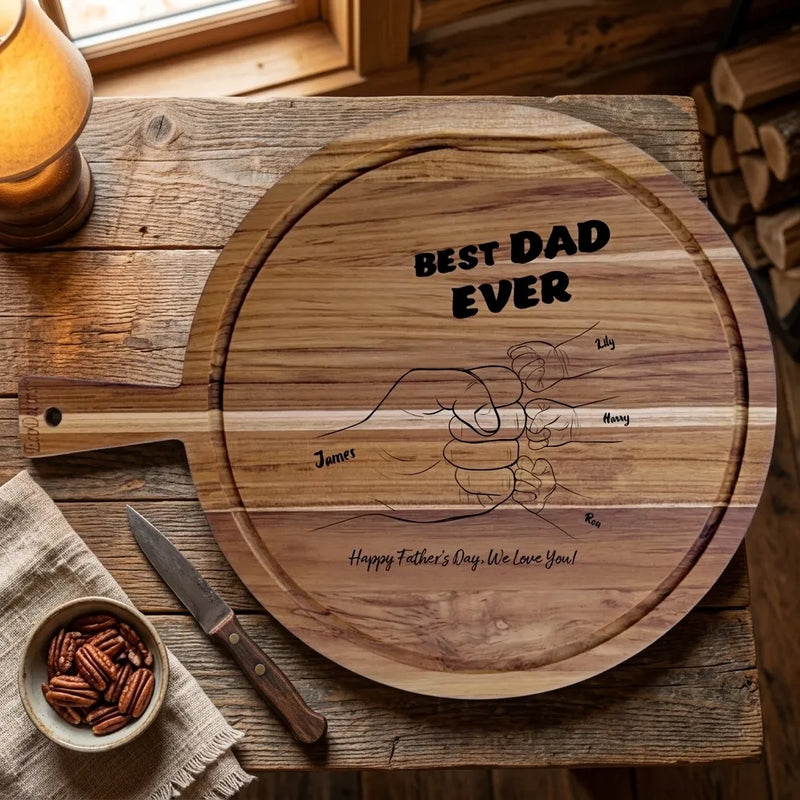Custom Engraved Pizza Style Charcuterie Board Large | Shopify Product Personalizer
