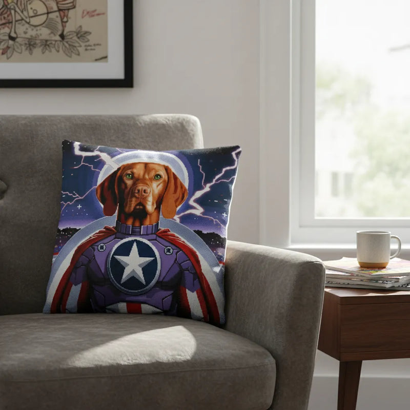 Custom Super Hero Pillow with Open AI's Dall-E image generator!