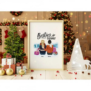 Custom Christmas Canvas - Best Friends