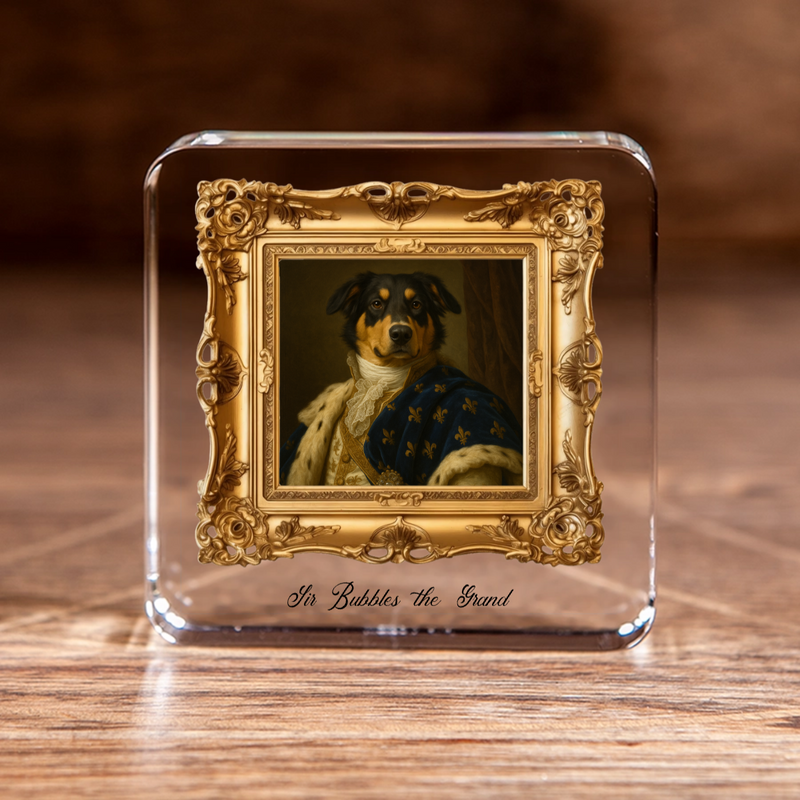 Custom Acrylic Block - Royal Pet Portrait Style