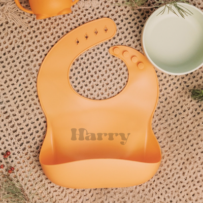 Custom Silicone Baby Name Bib