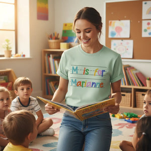 Custom T-Shirt - Alternating Colors Text Style | Shopify Product Personalizer