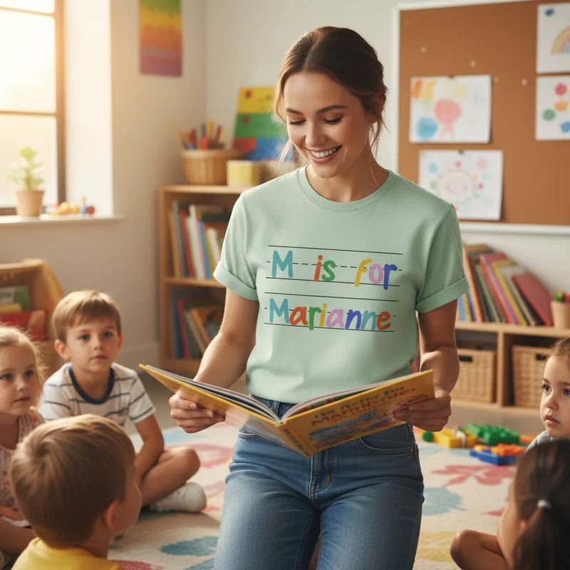 Custom T-Shirt - Alternating Colors Text Style | Shopify Product Personalizer