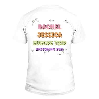 Custom Unisex T-Shirt Text Shadow | Shopify Product Personalizer