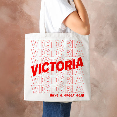 Personalized Name Tote Bag – Custom Text & Quote