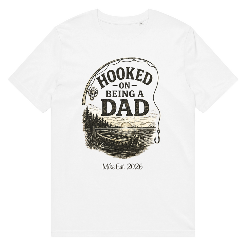 Custom Organic T-Shirt for Father's Day - Dad's Hobbies | Shopify Product Personalizer