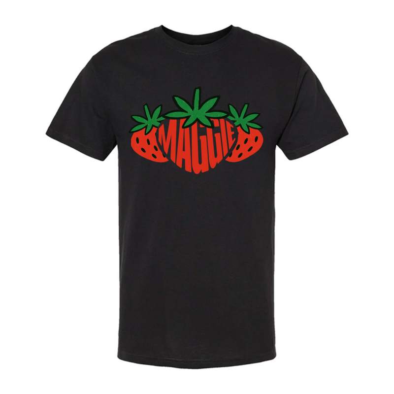 Custom Unisex Short Sleeve T-Shirt - Fruit Name | Shopify Product Personalizer