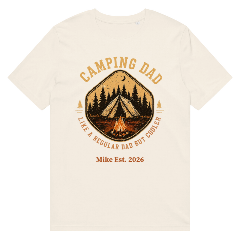 Custom Organic T-Shirt for Father's Day - Dad's Hobbies | Shopify Product Personalizer