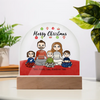 Custom Acrylic Dome Plaque - Merry Christmas