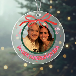 Custom Acrylic Circle Ornament - In Our Era | Shopify Product Personalizer