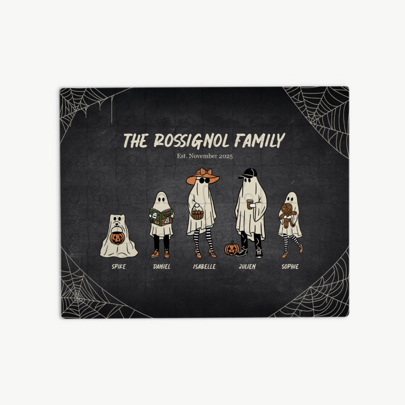Custom Family Halloween Puzzle | Shopify Product Personalizer