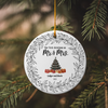 Custom Circle Ornament - Our First Christmas As