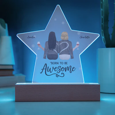 Custom Acrylic Star Plaque - Best Friends