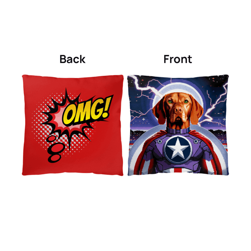 Custom Super Hero Pillow with Open AI's Dall-E image generator!