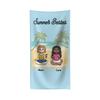 Custom Beach Towel - Summer Besties