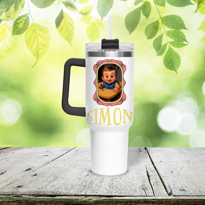 Custom Tumbler Cup with Meta Filtered Images | Shopify Product Personalizer