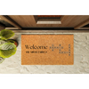 Custom Crossword Doormat - Welcome Family