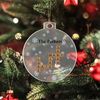 Custom Crossword Family Ornament - Christmas