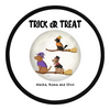 Custom Wooden Frame 10" Clock - Halloween