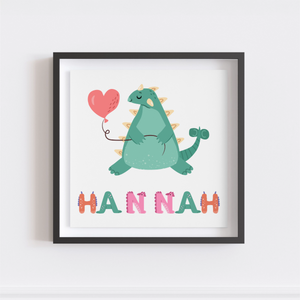 Custom Dinosaur Name Frame | Shopify Product Personalizer