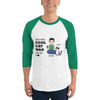 Custom 3/4 Sleeve Raglan Shirt - Cool Cat Dad