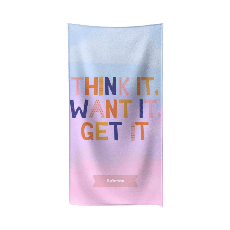 Custom Motivational Sports Towel