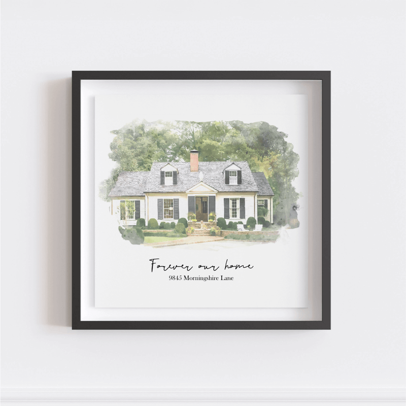 Custom Watercolor Picture Frame