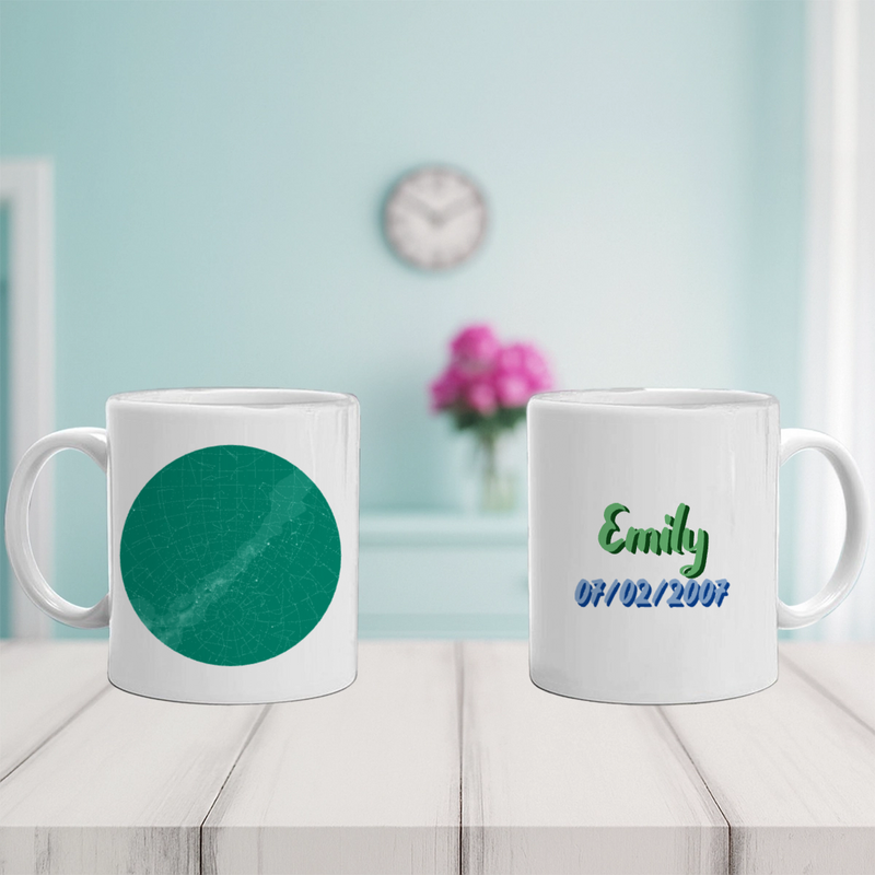 Custom Ceramic Mug 11oz - Text Shadow | Shopify Product Personalizer