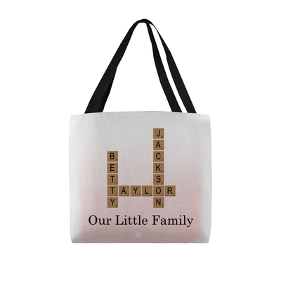 Custom Classic Tote Bag - Crossword