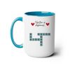 Custom Crossword Coffee Mug 15oz - Together is Happiness