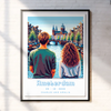 Custom Couples City Pixel Art Poster with Open AI's Dall-E image generator!