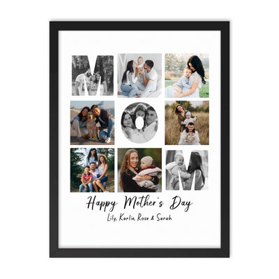 Custom Photo Matte Paper Framed Poster - Mother's Day | Shopify Product Personalizer