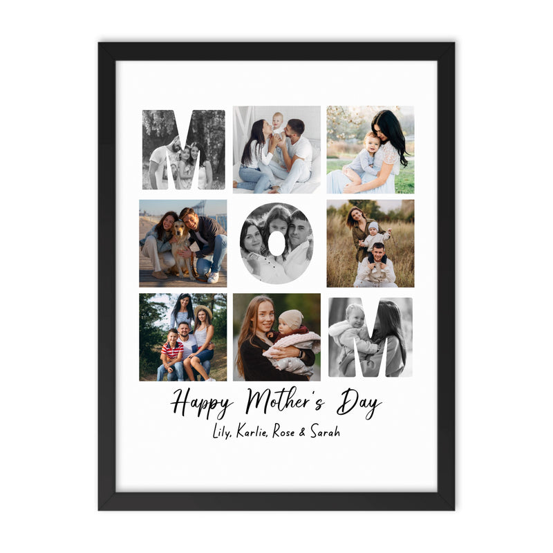 Custom Photo Matte Paper Framed Poster - Mother's Day | Shopify Product Personalizer